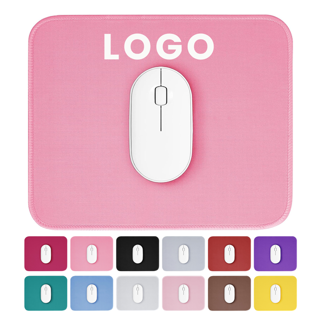 Promotional Gift Mouse Pad Waterproof Stitched Edge Non Slip Rubber Base Colorful Office Mousepad with Custom Logo