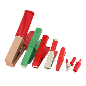 Pinces crocodiles en cuivre isolées résistantes à la chaleur pour la charge de batteries de voiture, connecteurs durables - Product Image 1