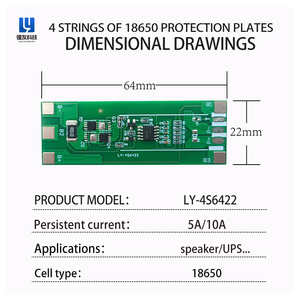 Système de gestion de batterie BMS 4S 12V LifePO4 6A 10A 12.8V pour batterie lithium-ion <span class=keywords><strong>LFP</strong></span> NMC avec protection de la température Balance NTC - Product Image 5