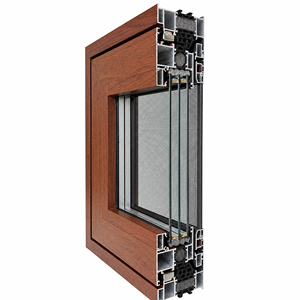 Fenêtres en <span class=keywords><strong>baie</strong></span> en aluminium à rupture de pont thermique avec verre feuilleté et grille pour l'Australie et les maisons - Product Image 5