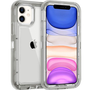 Per <span class=keywords><strong>iPhone</strong></span> <span class=keywords><strong>11</strong></span> 12 13 14 <span class=keywords><strong>Pro</strong></span> <span class=keywords><strong>Max</strong></span> X mezza <span class=keywords><strong>trasparente</strong></span> <span class=keywords><strong>trasparente</strong></span> antiurto armatura lucida custodia per telefono - Product Image 3