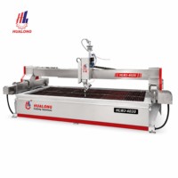 Máquina de Corte por Chorro de Agua CNC de 5 Ejes HUALONG Machinery HLWJ-4020, Cortadora Abrasiva para Mosaicos, Azulejos y Mármol