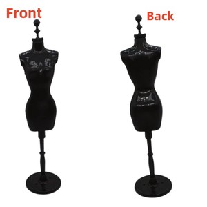 MSYO 30cm Mannequin en plastique pour poupée, support de robe de mariée, cintre en forme de jupe, présentoir pour boutique de vêtements - Product Image 2