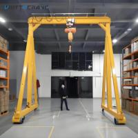 Grue à portique électrique mobile et portable CE ISO pour le levage de matériaux de garage, 3 tonnes, 5 tonnes, 10 tonnes