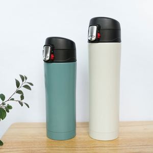 Vaso Térmico de Viaje de 450 ml con Tapa Abatible, Estilo Japonés Ecológico, Taza de Acero Inoxidable 304, Venta al por Mayor, Regalo Empresarial - Product Image 1