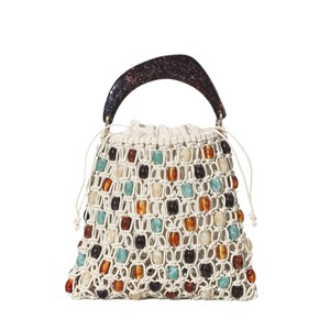 Bolso <span class=keywords><strong>de</strong></span> mano creativo <span class=keywords><strong>de</strong></span> verano con <span class=keywords><strong>cuentas</strong></span> tejidas, bolso <span class=keywords><strong>de</strong></span> mano transpirable hueco, bolso <span class=keywords><strong>de</strong></span> hombro bohemio <span class=keywords><strong>de</strong></span> gran capacidad para uso diario <span class=keywords><strong>de</strong></span> mujer - Product Image 5