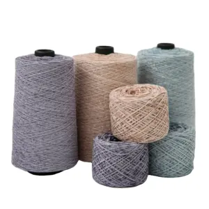 High Quality Shining Polyester/Metal Fiber Yarn For Knitting Garments Hand Weaving Chenille Yarn