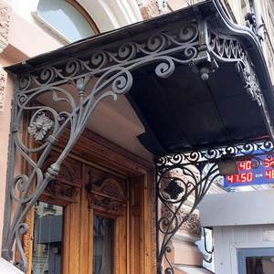 Auvents de <span class=keywords><strong>porte</strong></span> <span class=keywords><strong>en</strong></span> <span class=keywords><strong>fer</strong></span> <span class=keywords><strong>forgé</strong></span> de style classique europé<span class=keywords><strong>en</strong></span>, design à volutes ornées, <span class=keywords><strong>auvent</strong></span> résistant aux intempéries <span class=keywords><strong>pour</strong></span> l'<span class=keywords><strong>entrée</strong></span> de la villa, au-dessus du porche - Product Image 2