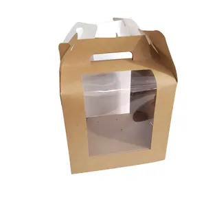 Hot Sale Clear Cake pop Cake Box com Janela em Australian Custom Kraft Paper Box Embalagem Lollipop Candy Sobremesa Chocolate Box