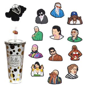 Fourniture de Top Seller 8mm Friends TV Character Silicone Straw Toppers Cover Glamour pour Party Dust Cover - Product Image 1