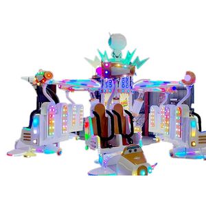 12-Seater Indoor/Outdoor Metal Playhouse Self-Controlled <strong>Plane</strong> Rides <strong>Trampoline</strong> Park Kindergarten Steel Garden Shopping Mall - Product Image 1