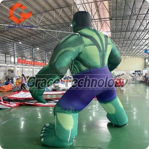 Hombre Musculoso <span class=keywords><strong>Verde</strong></span> Inflable <span class=keywords><strong>Gigante</strong></span>, Modelo de Dibujos Animados de <span class=keywords><strong>Hulk</strong></span> Inflable para Publicidad, Globo para Desfiles - Product Image 3