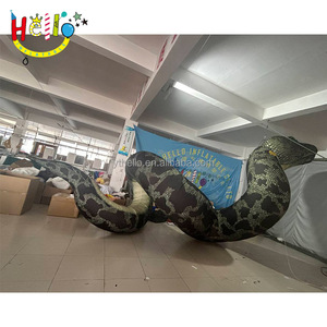 Зеленый надувной питон свирепый надувная змея надувная сетчатая змея - Product Image 3