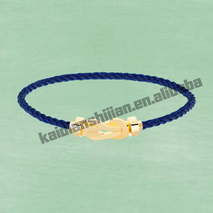 Bracelet à breloques de haute qualité, tendance, grande taille, en argent sterling plaqué or rose avec zircon, cadeau classique pour enfants à l'occasion d'un anniversaire - Product Image 3