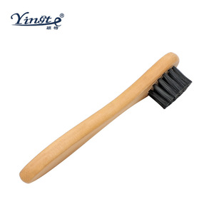Yinste <b>Shoe</b> Brush Wooden Handle Nylon Bristles For Cleaning <b>Shoes</b> - Product Image 1
