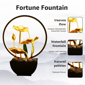 <span class=keywords><strong>Fontana</strong></span> di acqua USB alimentato relax Desktop <span class=keywords><strong>fontana</strong></span> a cascata con rocce naturali luci ad anello per la casa decorazione <span class=keywords><strong>lampada</strong></span> <span class=keywords><strong>da</strong></span> <span class=keywords><strong>tavolo</strong></span> - Product Image 3