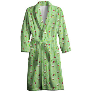 Camisón de <span class=keywords><strong>Invierno</strong></span> de Poliéster con Estampado Personalizado, Camisón Largo de Lujo, Camisón de Varias Piezas para Adultos - Product Image 5