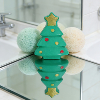 Bombes de bain bio personnalisées en forme de sapin de Noël OEM |   Production en gros directe d'usine |   Bombes de bain scintillantes festives, cadeaux de fêtes