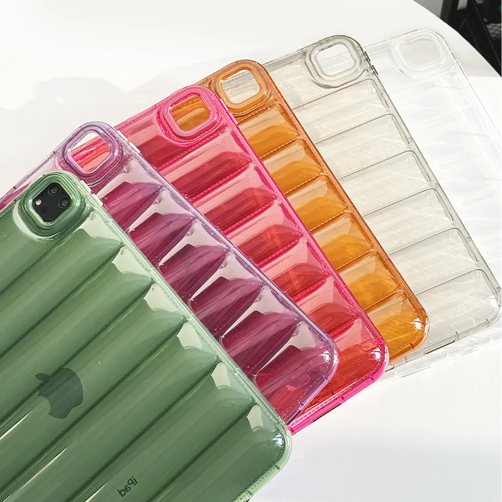 TENCHEN new product tablet case clear down jacket puffer protective case for ipad 10th generation case