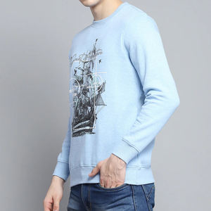 เสื้อสเวตเตอร์คอกลมสำหรับผู้ชายเสื้อสเวตเตอร์คอกลมพิมพ์โลโก้แบบสวมหัวสำหรับ100% - Product Image 3