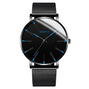Reloj de Cuarzo Azul Nuevo 2025 con Correa de Malla, Elegante Reloj para Hombre, Venta al por Mayor - Product Image 1