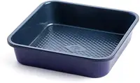 Blue Bakeware Infused Ceramic Nonstick Loaf Pan for Cake Bread Meatloaf and More Dishwasher and Freezer Safe PFAS-Free Blue
