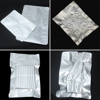 Sacs Pochettes Plastiques en Mylar Scellés Trois Côtés pour Emballage Alimentaire Sous Vide en Feuille d'Aluminium Laminée 3 Couches Argent