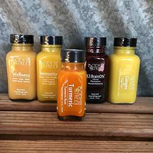 Vente en gros Bouteilles d'échantillon de boisson de jus en verre carré transparent de 2oz 60ml avec bouchon - Product Image 1