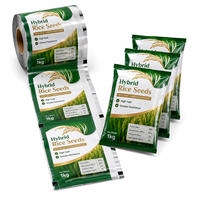Rouleau de film d'emballage pour graines de piment, imprimé sur mesure, en rouleau laminé souple, pour sachets de graines de piment rouge et petits sacs