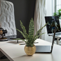 Tizen Soft PE Sansevieria Bonsai Dekoration Künstliche Agave nbaum Künstliche Schlangen pflanze Sansevieria Bonsai Dekoration Topf