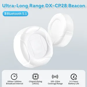 Nhà máy tùy chỉnh cuộc sống lâu dài pin trong nhà Navigation đèn hiệu BLE Proximity tiếp thị theo dõi tài sản Bluetooth 5.1 eddystone ibeacon