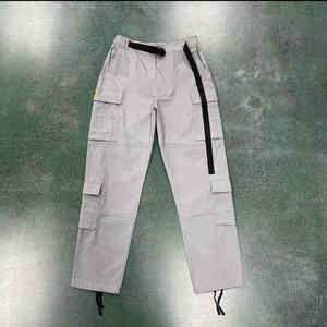 Tute Antivento Personalizzate con Logo per Streetwear, Tute <span class=keywords><strong>Cargo</strong></span> da Uomo in Nylon, Felpa con Cappuccio e Pantaloni Jogger - Product Image 4