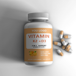 Kapsul Vitamin D3 dengan K2 mendukung kalsium Vitamin D3 K2 kualitas tinggi - Product Image 3
