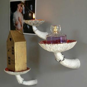 Estante Colgante de Resina con Forma de Hongo <span class=keywords><strong>Amanita</strong></span>, Decoración para el Hogar, Adornos para Colgar en la Pared - Product Image 5