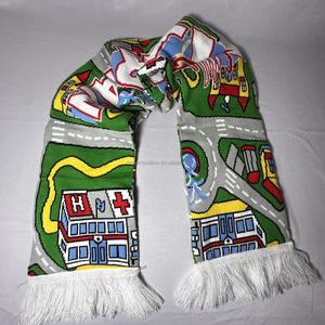 オリジナルロゴ入り両面サッカースカーフ：ファン向けチームクラブニットジャカード記念品 - Product Image 5