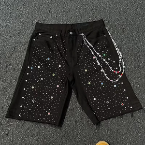 DiZNEW <span class=keywords><strong>Short</strong></span> <span class=keywords><strong>en</strong></span> <span class=keywords><strong>jean</strong></span> pour homme Designer personnalisé 2026 <span class=keywords><strong>Short</strong></span> <span class=keywords><strong>en</strong></span> strass pour homme Jeans - Product Image 2