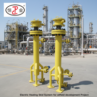 Calentador de Circulación Industrial a Prueba de Explosiones de 100 kW, Calentador Eléctrico para Procesos, Construcción de Acero Inoxidable, Certificado ATEX