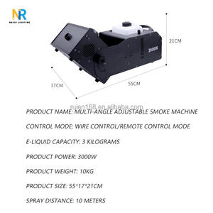 גבוה כוח רב זווית מתכווננת 3000w עשן מכונת dmx512 עליון ספריי עשן - Product Image 3