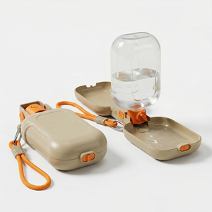 Botella de Agua y Comida Plegable de 180 Grados para Mascotas, a Prueba de Fugas, para Viajes, Senderismo, Tazón de Silicona Portátil, Dispensador de Bebidas, 460 ml - Product Image 6