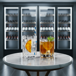 Verre à cocktail classique côtelé, type Highball, 260 ml, écologique, pour bière, vin, mojito, <span class=keywords><strong>gin</strong></span> <span class=keywords><strong>tonic</strong></span>, whisky, jus, café, à rayures, pour <span class=keywords><strong>bar</strong></span> - Product Image 2