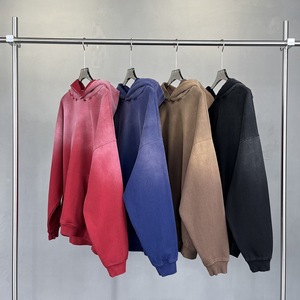 Sudadera Personalizada de Algodón Grueso de 450 g/m², Sudadera con Capucha de Dos Tonos para Hombre, de Alta Calidad, Lisa, Lavada, Estilo Vintage Desteñido, Esencial - Product Image 1