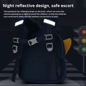 Nouveau Sac à Dos Maternelle Dessin Animé pour Garçons 1-3-6 Ans Léger Mini Sac à Dos Fonction Anti-perte Oxford Polyester Principal Air - Product Image 2