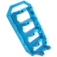 Support de bloc moteur en aluminium bleu CNC de haute précision, intégrant un support de bloc moteur, un support de protection pour voiture