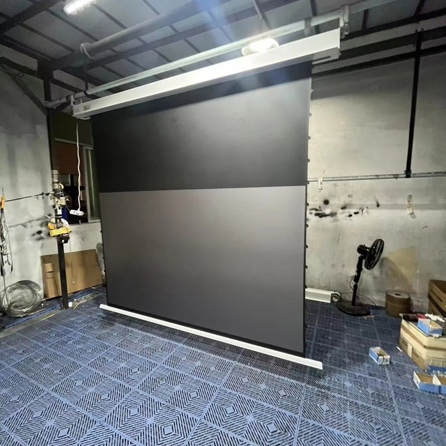 Promax PT2S4C 120inch Electric Motorized Ceiling Projection Screen Aluminum Casing Soft White Smart Control ALR Long Short Throw