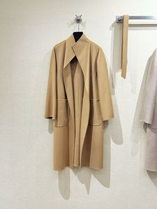 Abrigo de Cachemira de Doble Cara Estilo Max Lilia para Mujer, Chaqueta Tipo Bata de Longitud Media Inspirada en Max <span class=keywords><strong>Mara</strong></span>, Mezcla de Lana, Corte Petite - Product Image 2