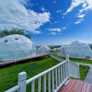 2024 tente de glamping 6M 7M 8M hiver Igloo dôme géodésique maison avec design intérieur - Product Image 3