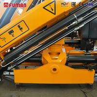Grue hydraulique compacte Fuman 4 tonnes à télécommande, bras articulé, longue durée de vie, vente chaude