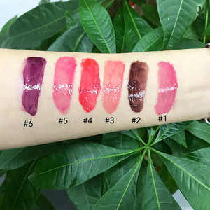 Lipstik Pelembap 6 Warna Tidak Lengket dengan Label Pribadi Makeup Korea, <span class=keywords><strong>Lip</strong></span> <span class=keywords><strong>Gloss</strong></span> Esensial Berpigmen Tinggi - Product Image 4