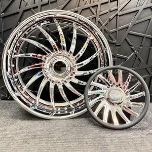 Cerchi Forgiati RCSR Custom Deep Dish 22 24 26 28 Pollici 5x114.3 5x127 5x139.7 Cromati per Auto di Lusso con Volante - Product Image 3
