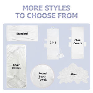 Serviette de <span class=keywords><strong>plage</strong></span> gaufrée en microfibre suédée RPET recyclée, sans sable, extra large, de luxe, avec impression personnalisée du logo - Product Image 5